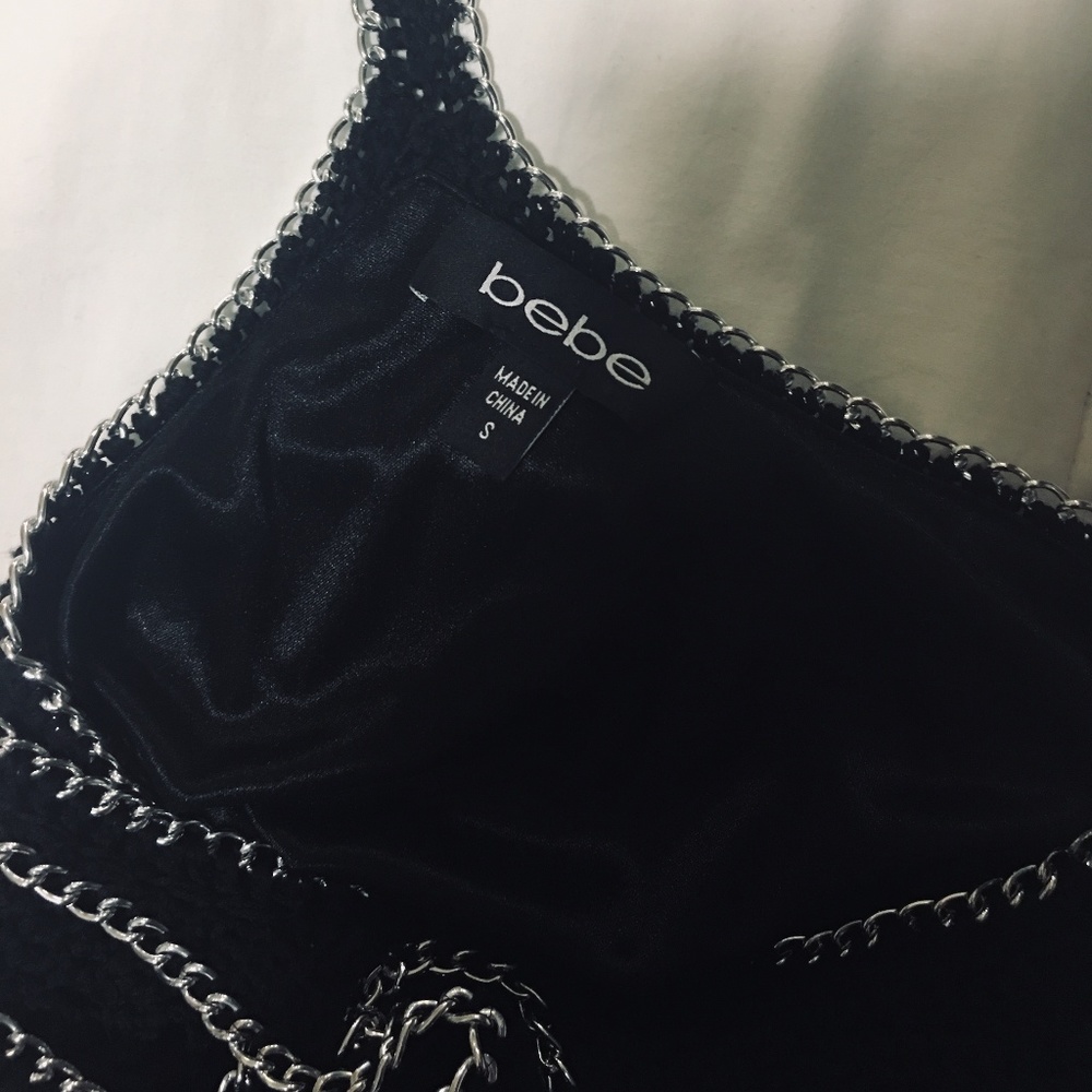 Bebe Chain and Crochet Dress